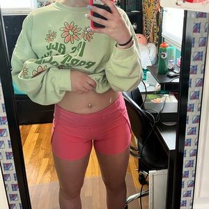 Pink Lululemon shorts